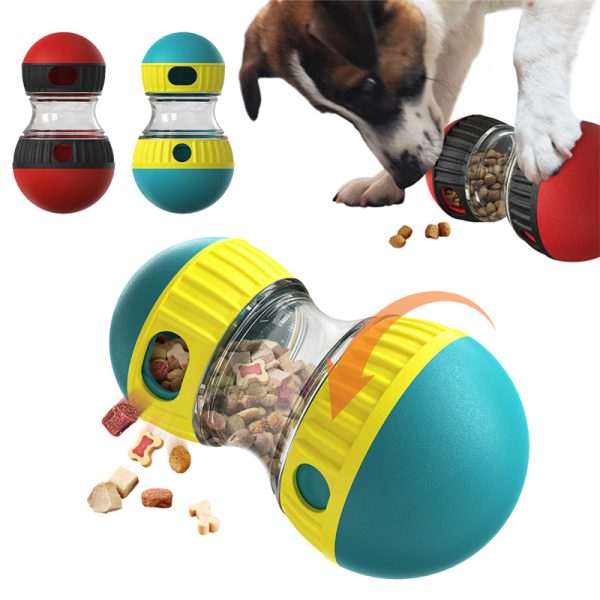 Interactive Food Dispensing Tumbler Toy for Dogs